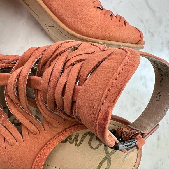 Sam Edelman “Holly” Ginger Orange Bootie ~ Size 7 - Picture 7 of 16